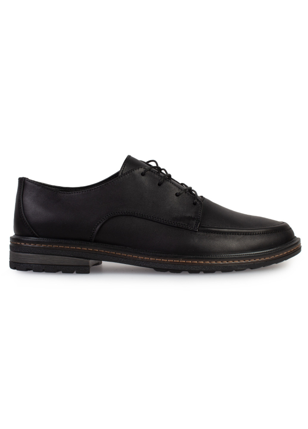 Черные классические туфли мужские бренда 9402191_(1) ModaMilano на шнурках