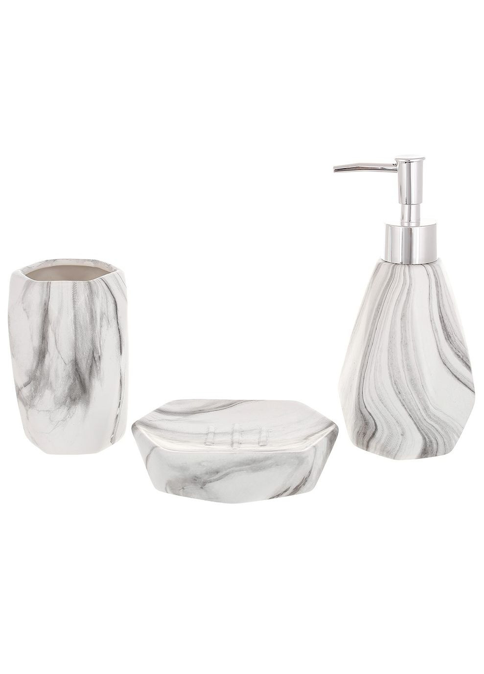 Набор аксессуаров для ванной комнаты №02, 3 предмета Martel (270831677)