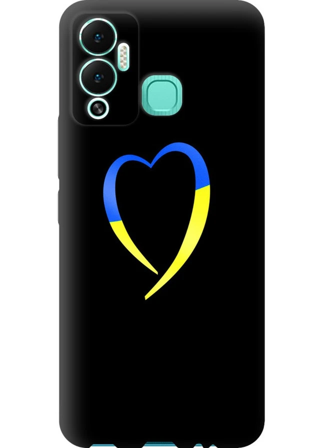 TPU чохол 'Жовто-блакитне серце' для Endorphone Infinix Hot 12 Play (258299064)