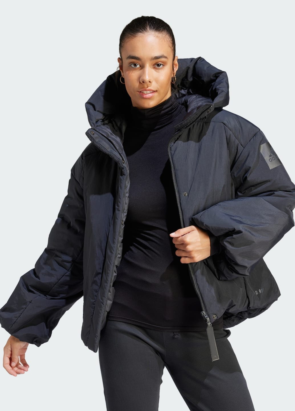 Черная демисезонная куртка myshelter cold.rdy adidas