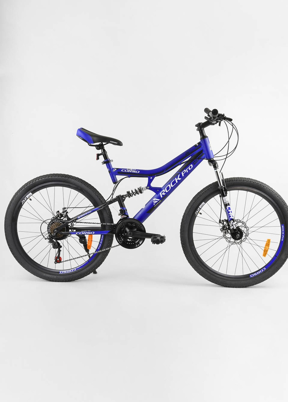 Велосипед спортивный «Rock-Pro» 26" дюймов цвет синий ЦБ-00213475 Corso (259423384)