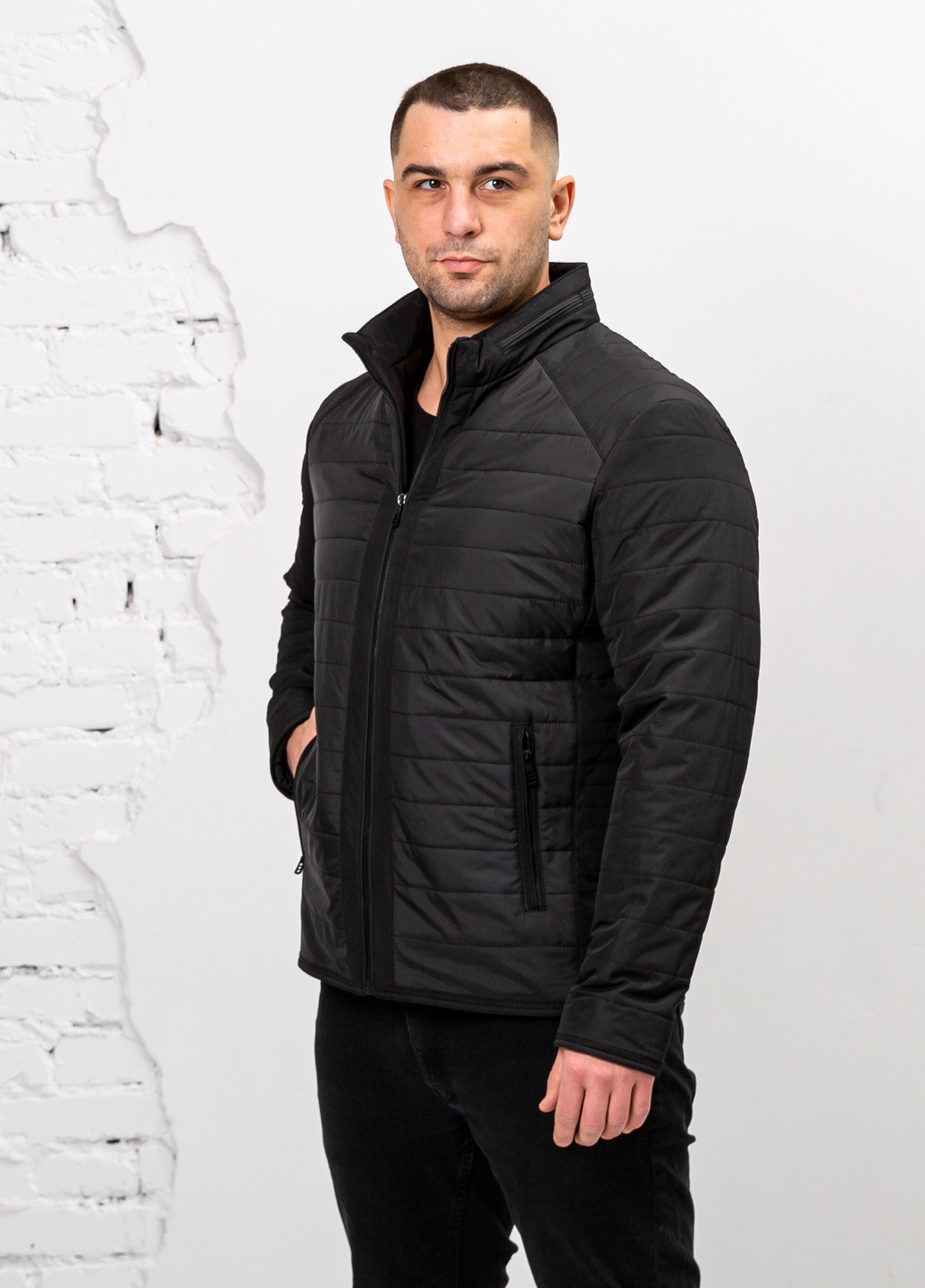Черная демисезонная мужская весенняя куртка большого размера бренд vavalon SK