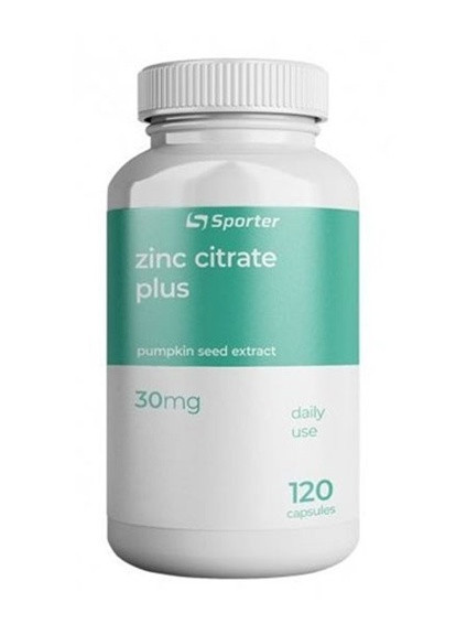 Zinc Citrate Plus 30 mg 120 Caps Sporter (256723674)
