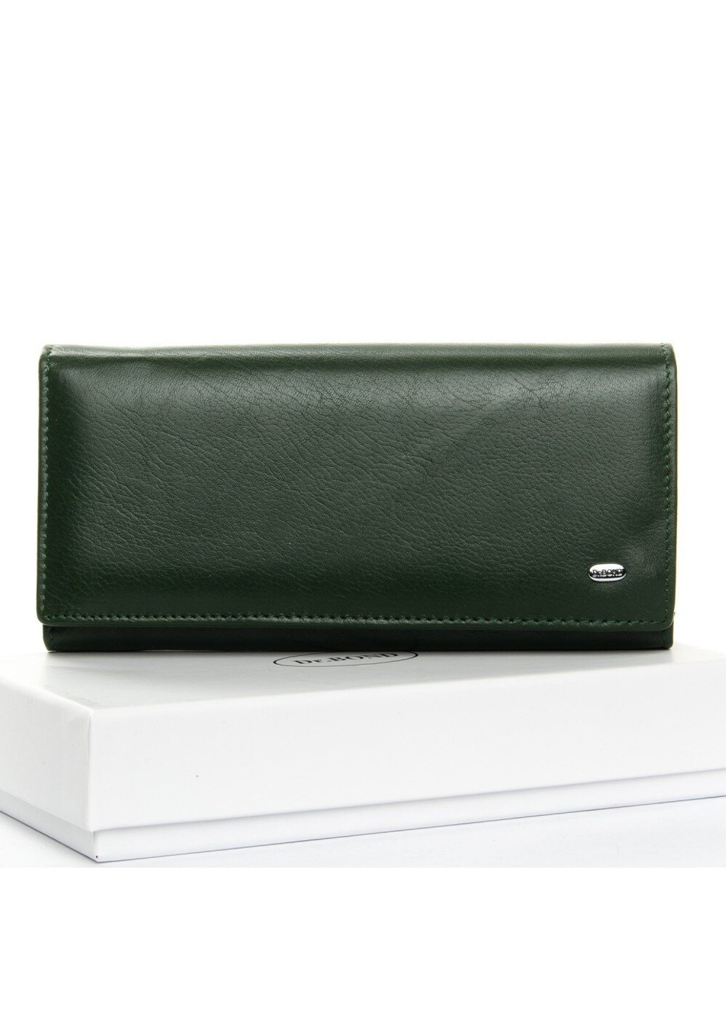 Жіночий великий гаманець Classic шкіра W1-V dark-green Dr. Bond (261551074)