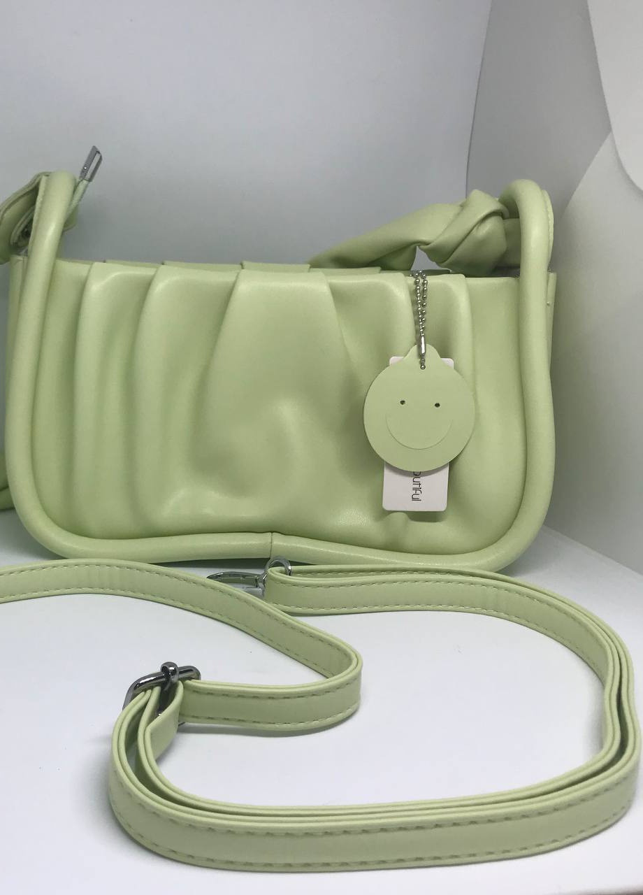 Жіноча сумочка з ремінцем колір зелений 435837 New Trend (259429483)