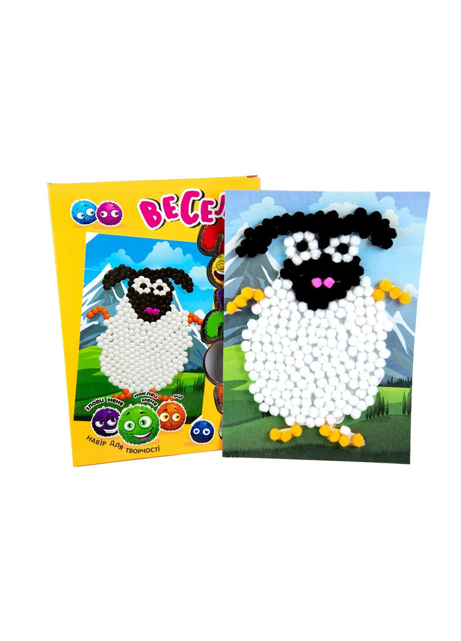 Набор для творчества "Веселые помпоны - овечка" цвет разноцветный ЦБ-00217683 Strateg (259442971)