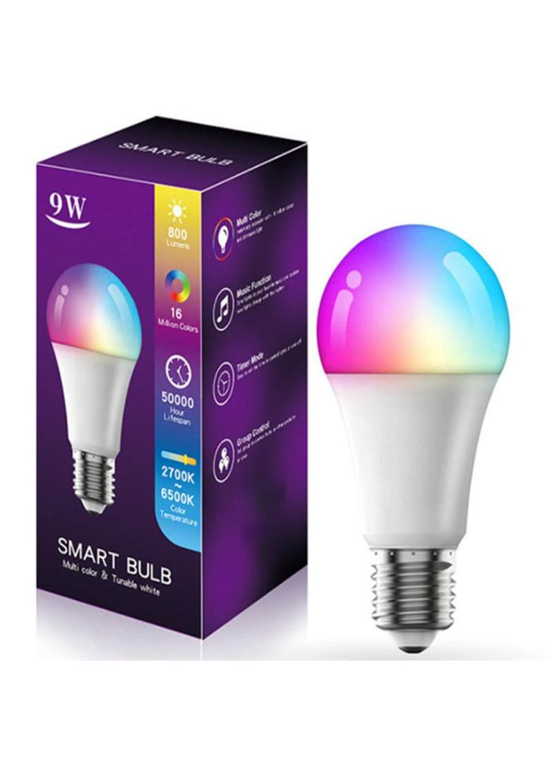 Світлодіодна RGB лампочка Smart bulb light 1 with Bluetooth E27 with app Epik (276973825)