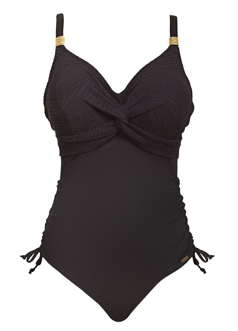 Черный демисезонный купальник цельный 6360 слитный Fantasie Ottawa