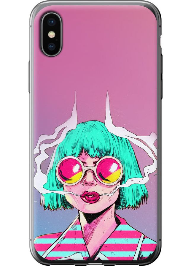 Силіконовий чохол 'Поп арт дівчина' для Endorphone Apple iPhone X (276192142)