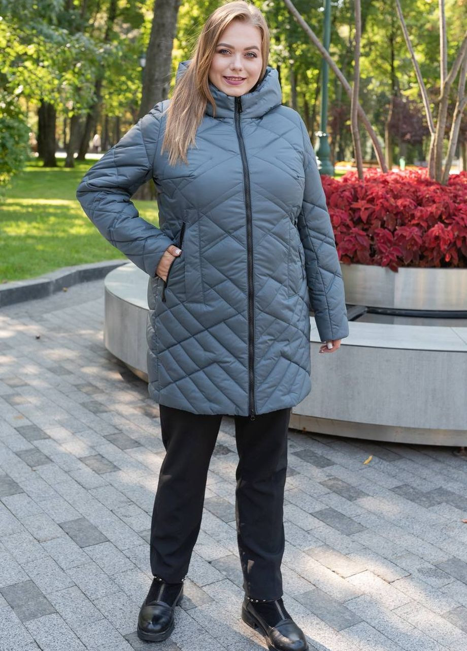 Фісташкова демісезонна жіноча демісезонна куртка великого розміру SK