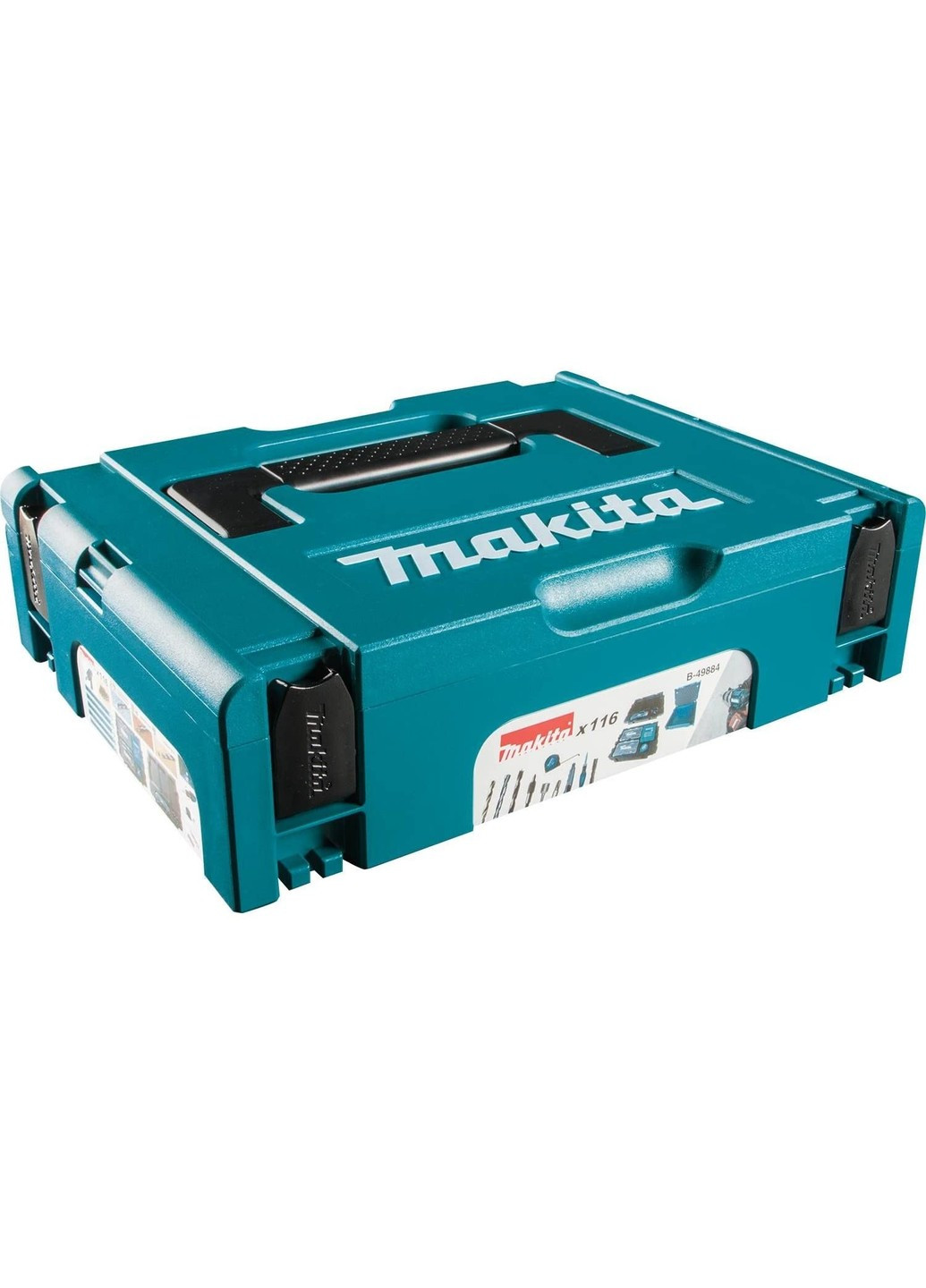 Набір свердл та біт в кейсі Makpac B-49884 Makita (257196428)