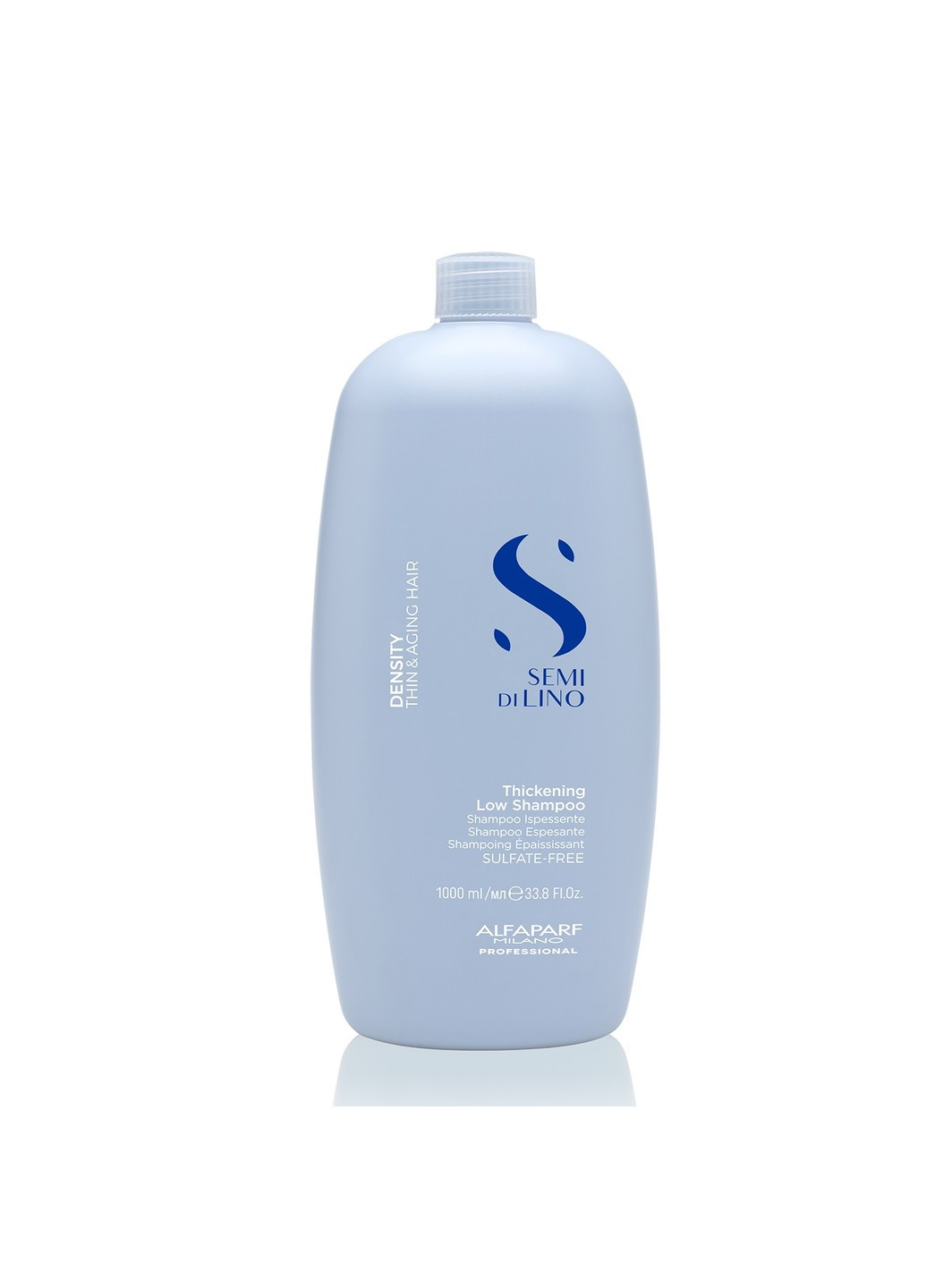 Уплотняющий шампунь для тонких волос Semi De Lino Thickening Low Shampoo 1000 мл Alfaparf (276384912)