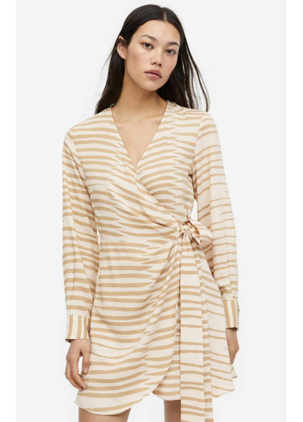 Світло-бежева повсякденний жіноча сукня н&м (56154) xs світло-бежева H&M