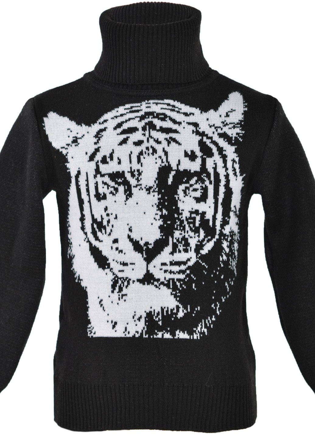Чорний светри светр на хлопчика тигр (тигр) Lemanta