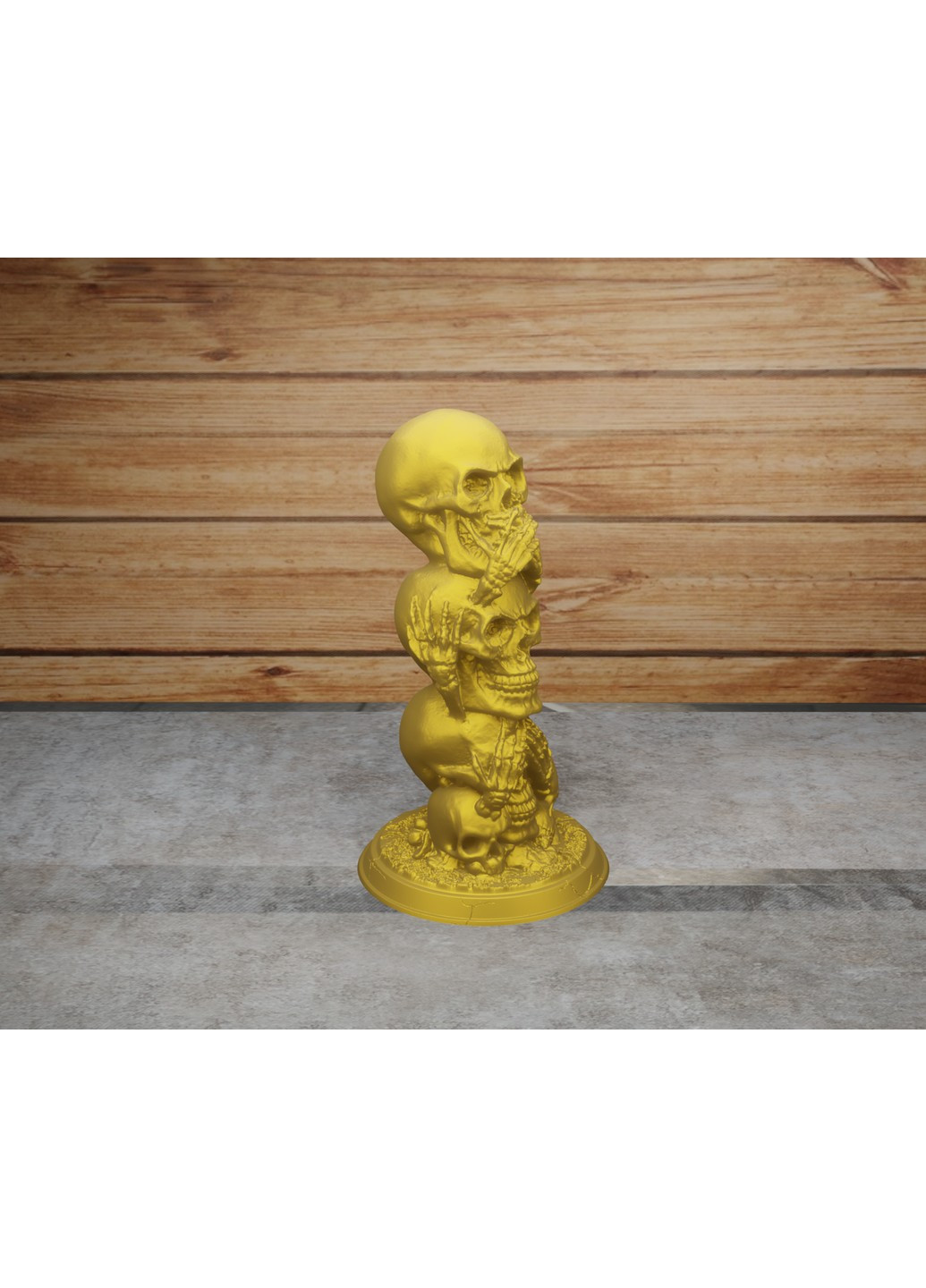 Статуетка череп "нічого не бачу, нічого не чую, нічого не скажу". ЗаСвіт (261555581)