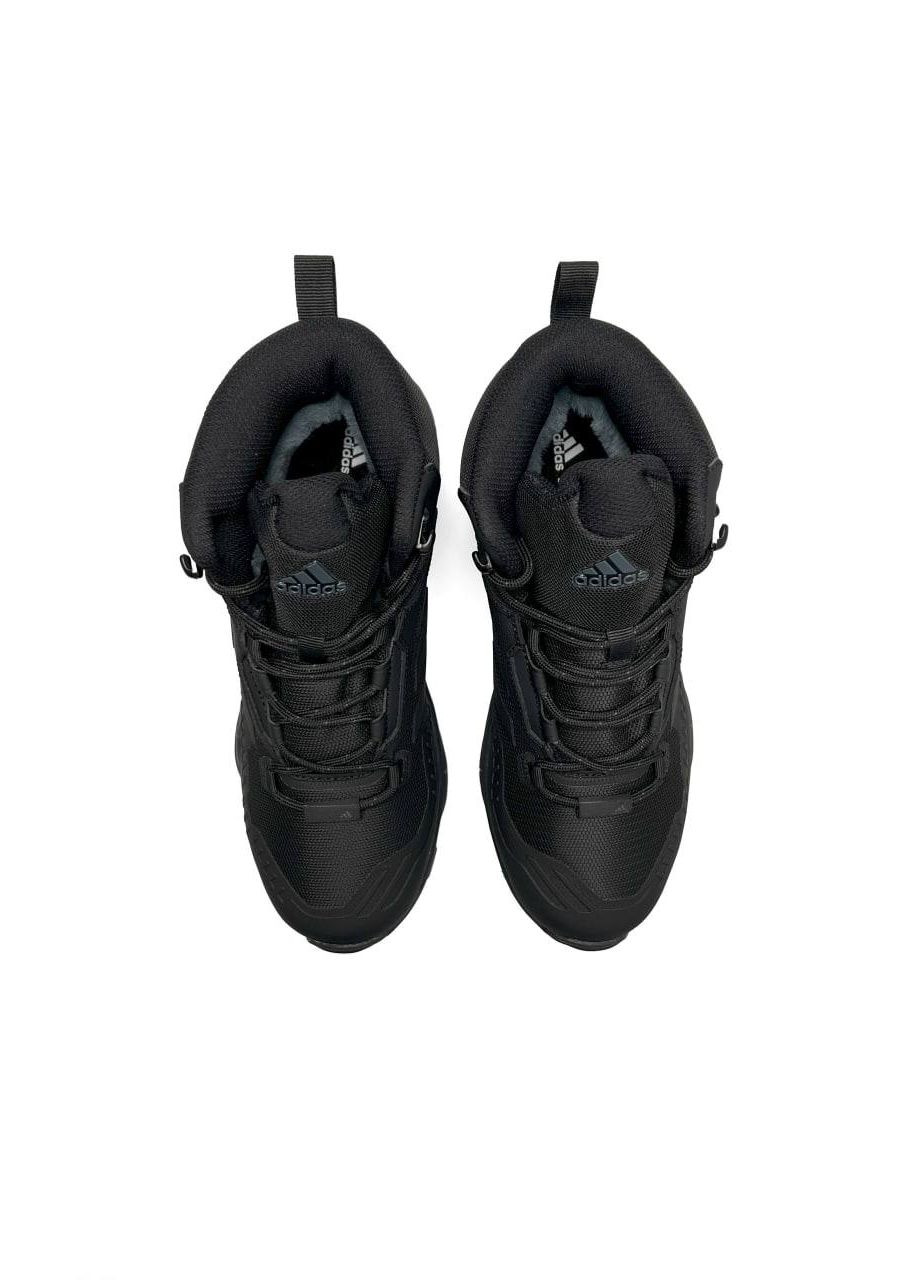 Черные зимние кроссовки мужские, вьетнам adidas Terrrex Swift R Gore Tex Fur All Black