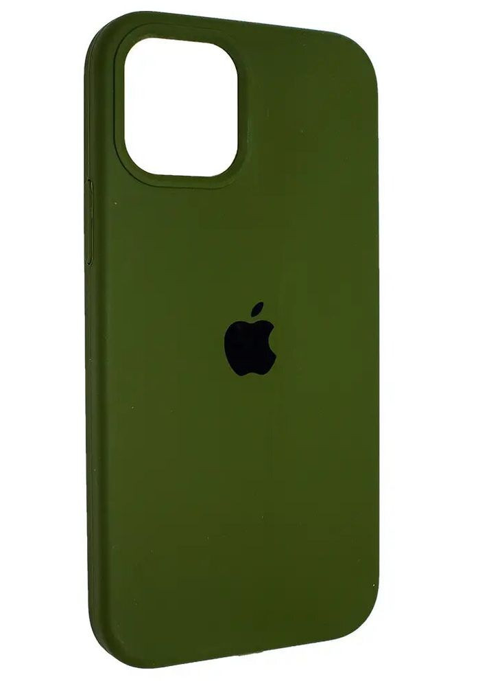 Чехол Silicone Case Full для Apple (6.1") темно зеленый(хаки) No Brand iphone 15 (274277807)
