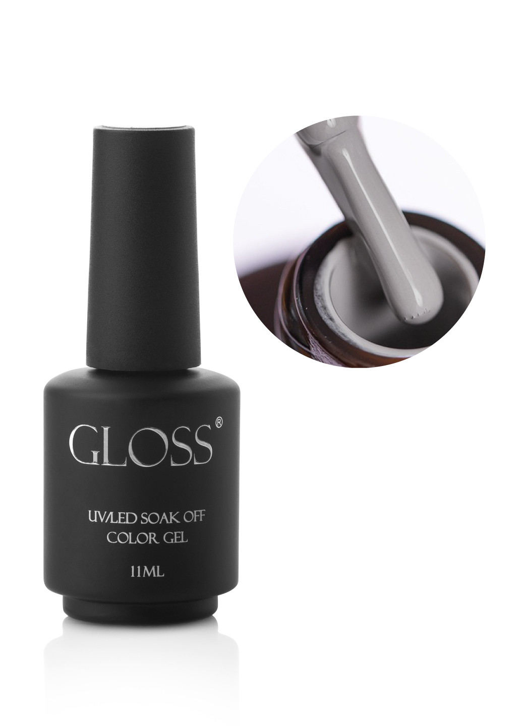 Гель-лак GLOSS 104 (классический серый), 11 мл Gloss Company пастель (269712583)