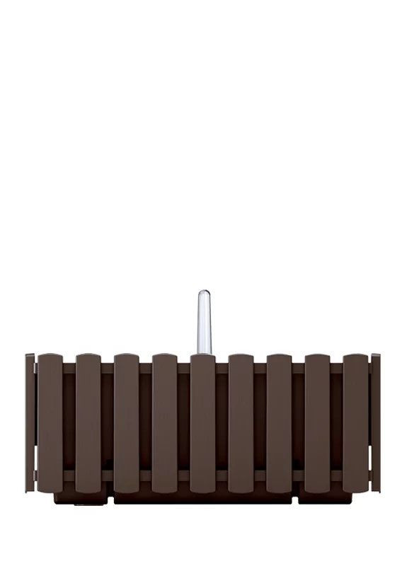 Балконный ящик BOARDEE FENCYCASE W навесной 38х18х16.2см коричневый (88642-222) Prosperplast (263945470)