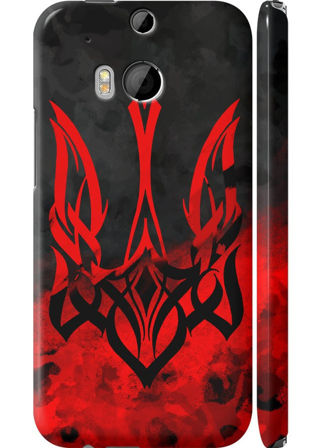 3D пластиковий матовий чохол 'Герб України ' для Endorphone HTC One M8 (257834824)