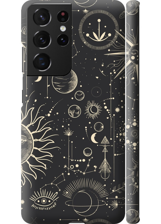 3D пластиковый матовый чехол 'Фаза луны' для Samsung Galaxy S21 Ultra (5G) Endorphone Samsung Galaxy S21 Ultra (5G) (258082141)