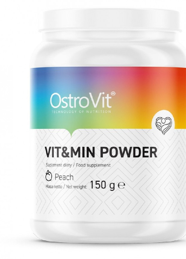 Комплекс витаминов и минералов Vit&Min Powder 150 g (Peach) Ostrovit (258014871)