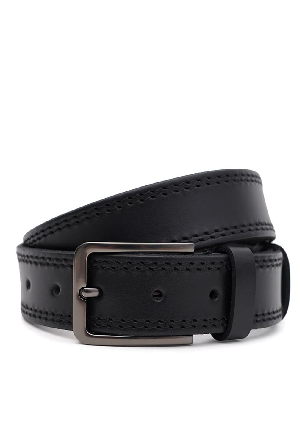 Чоловічий шкіряний ремінь 115v1fx69-black Borsa Leather (266144008)