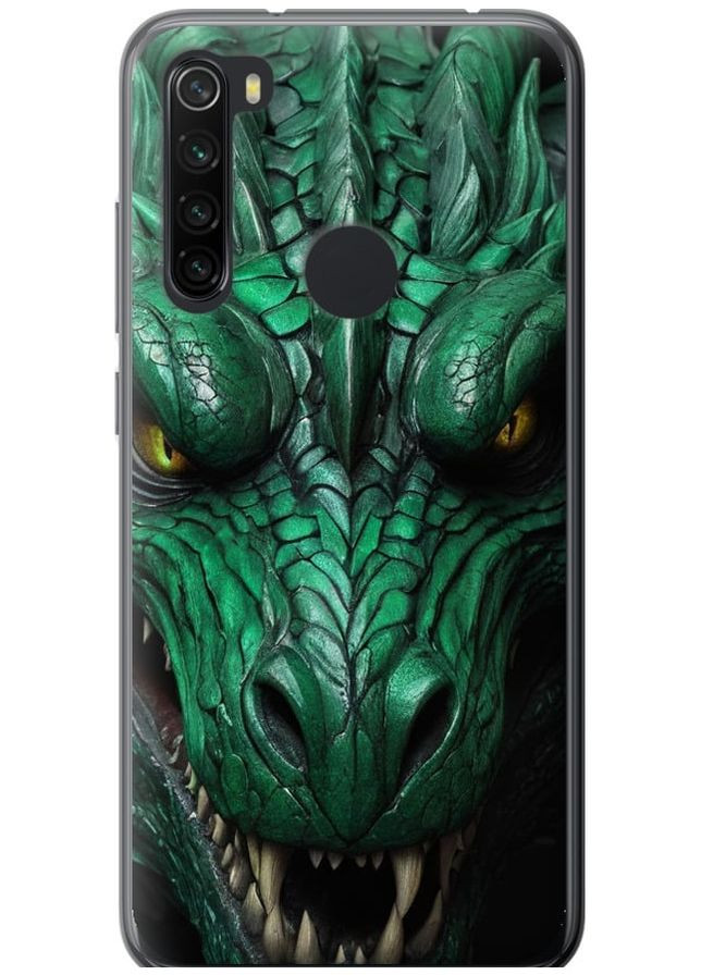 Силиконовый чехол 'Зелёный дракон v2' для Endorphone Xiaomi Redmi Note 8 (275647541)
