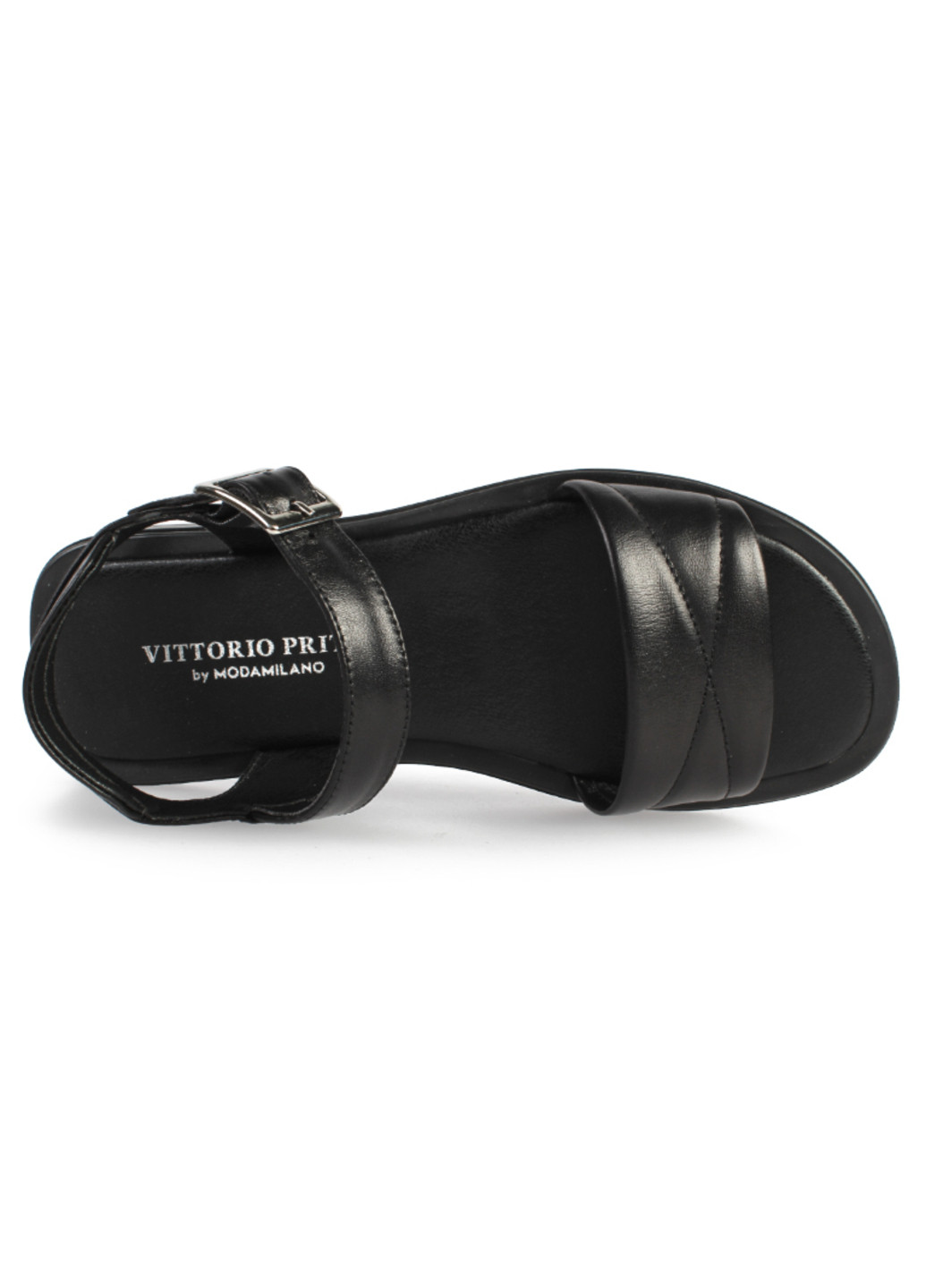 Черные босоножки женские бренда 8301297_(2) Vittorio Pritti на кнопках