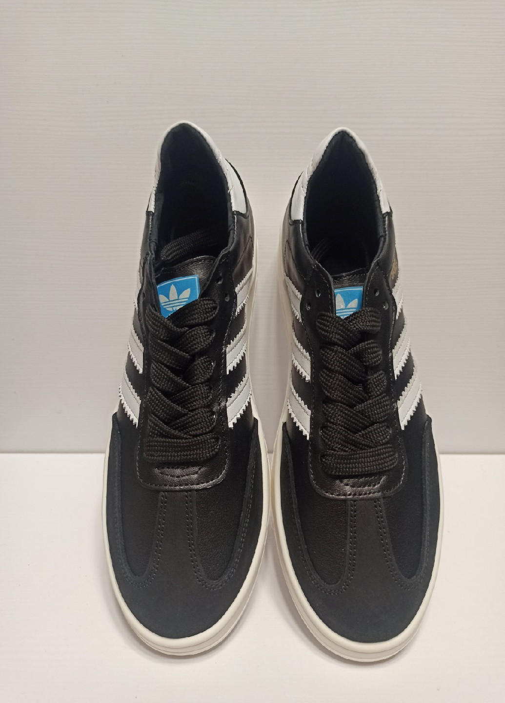 Черно-белые демисезонные кроссовки No Brand SAMBA