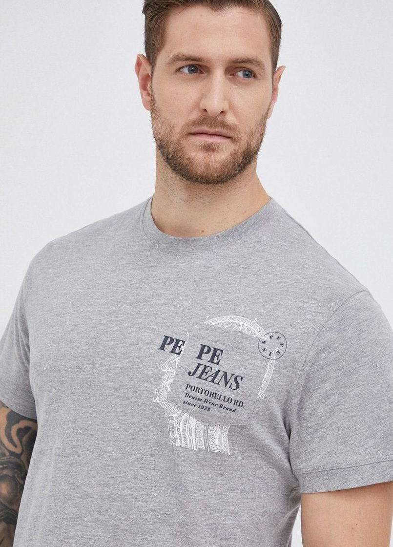 Сіра футболка Pepe Jeans
