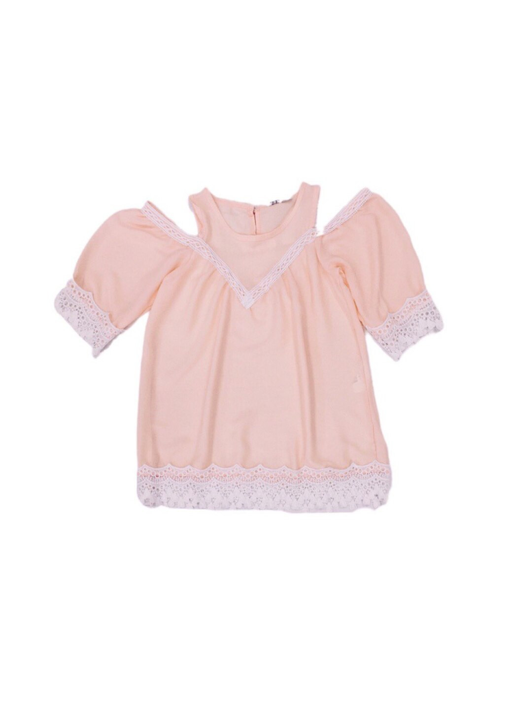 Персиковая блузка TJS летняя
