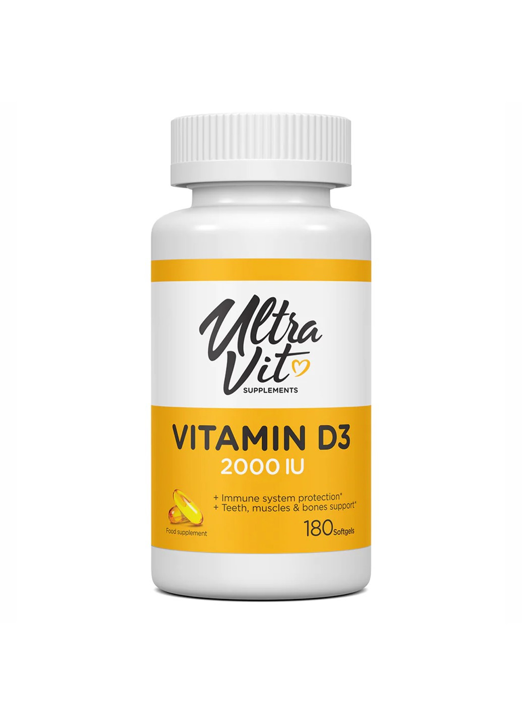 Вітамін Д-3 Vitamin D3 2000 IU - 180 капсул VPLab Nutrition (269461901)