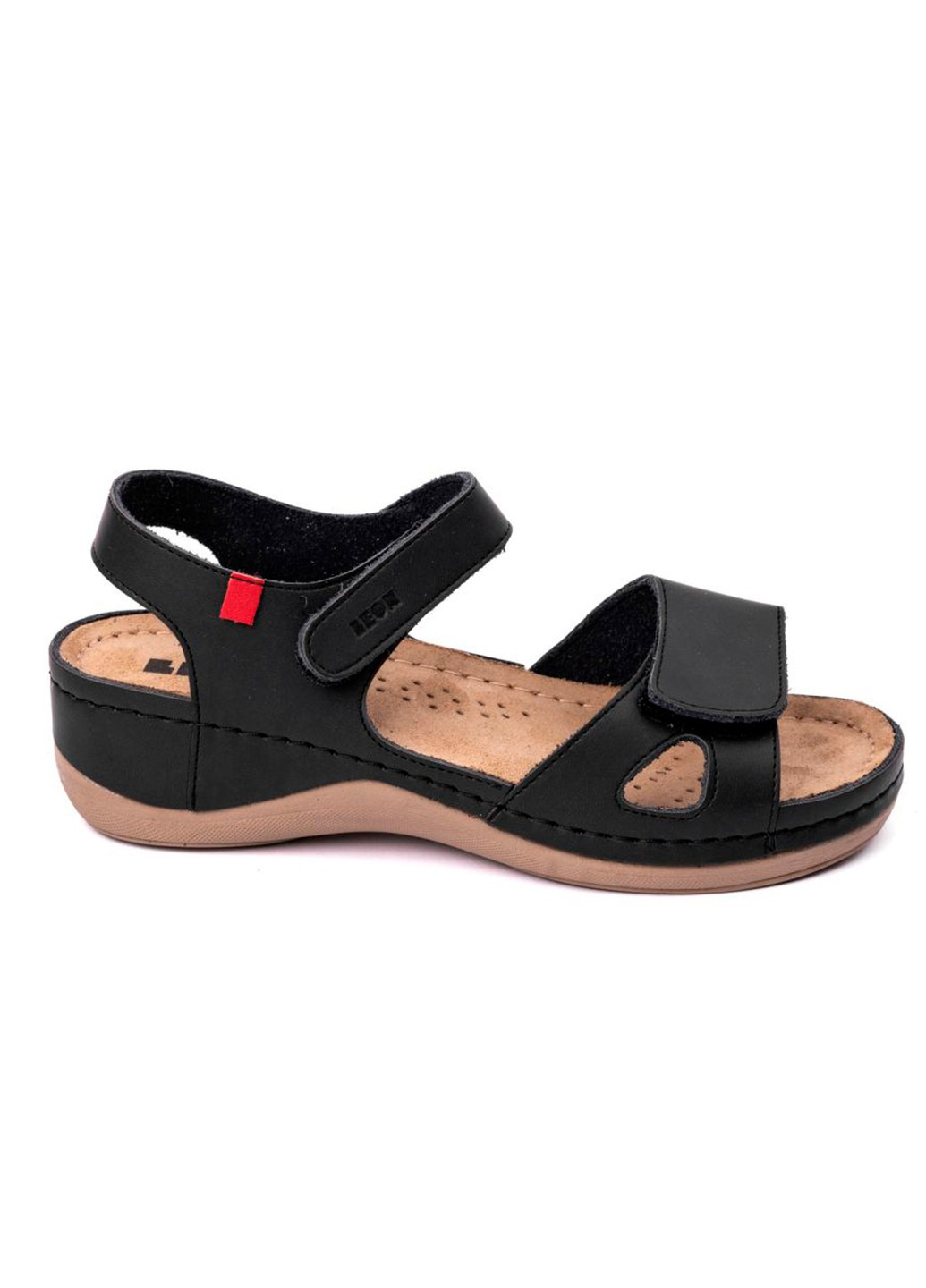 Сандалі жіночі шкіряні Model 6, black Leon (263360815)