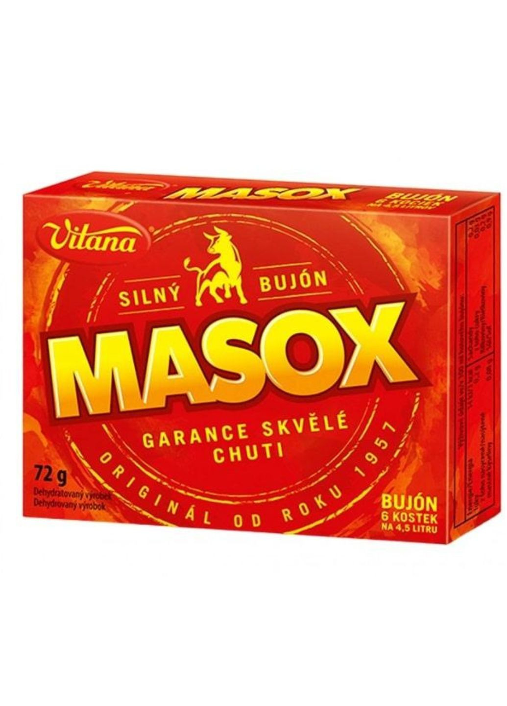 Бульйон яловичий Masox (в кубиках) 72 г Vitana (259423574)