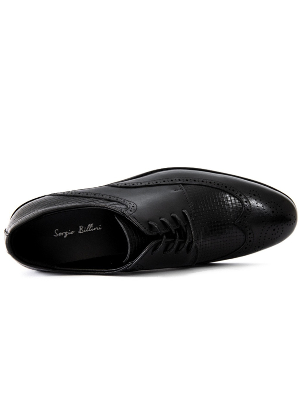 Черные вечерние туфли мужские бренда 9401986_(1) Sergio Billini на шнурках
