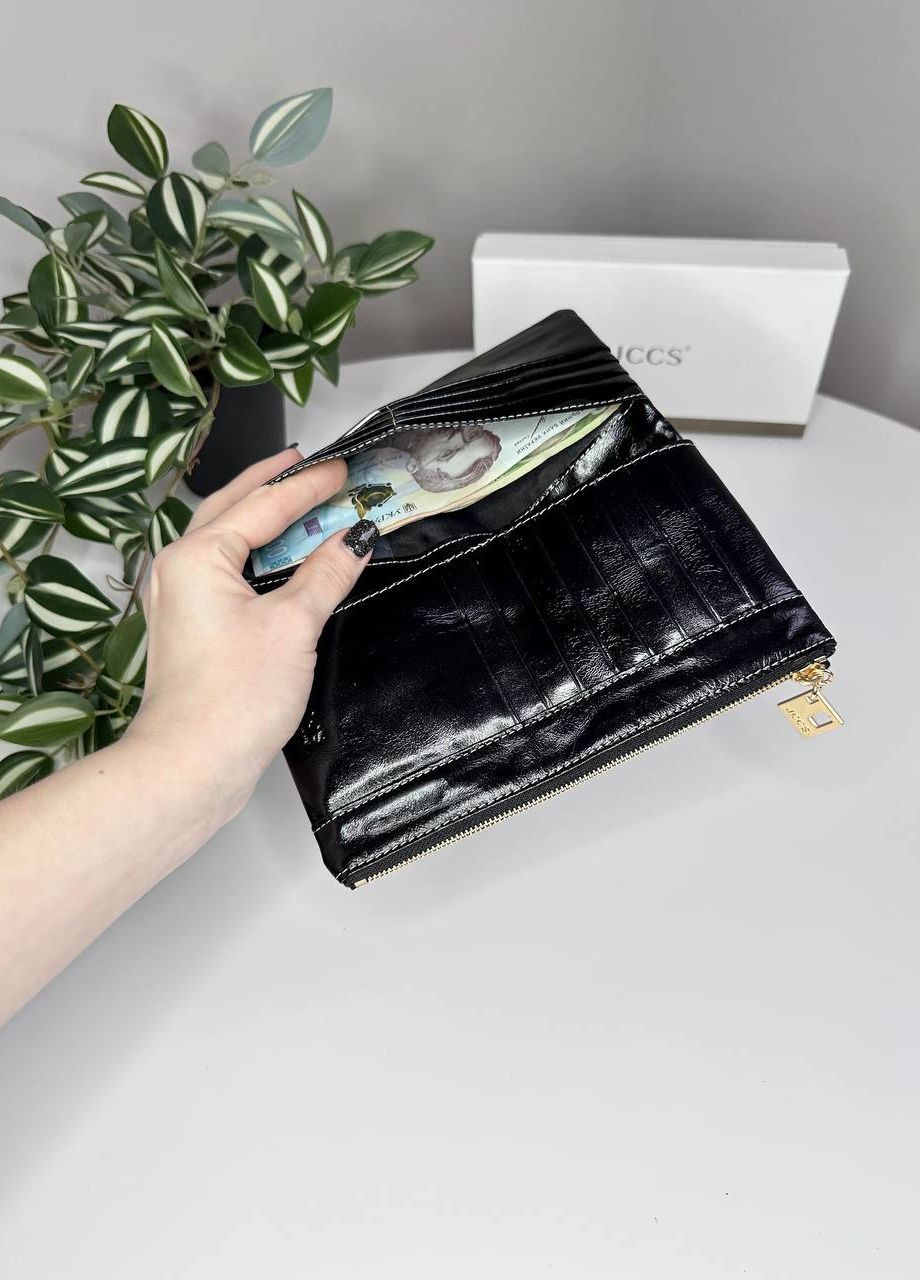 Жіночий гаманець з масляної шкіри на магніті Jccs (276973639)