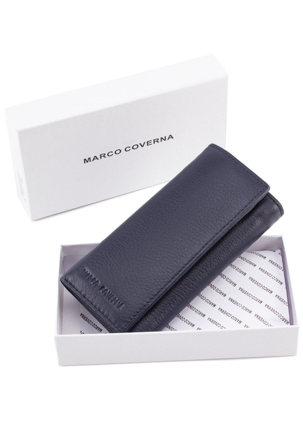 Кожаный кошелёк - ключница для девушек MC-5551-5 (JZ6672) синий Marco Coverna (259752465)