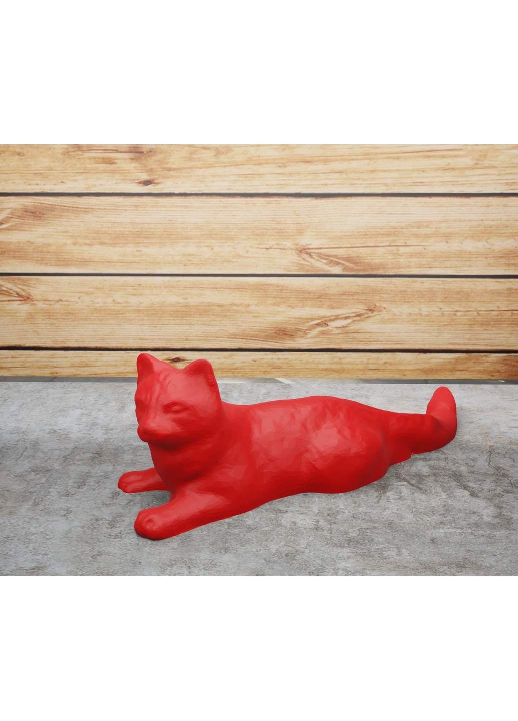Статуетка лежача кішка з довгим хаостом ЗаСвіт (261555574)
