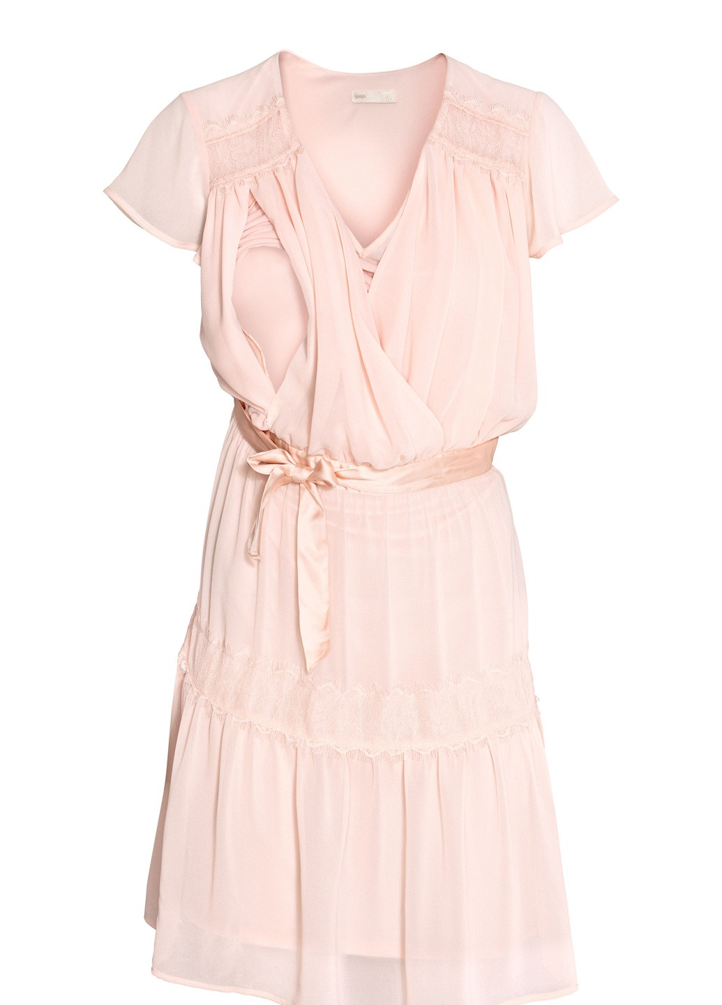 Світло-рожева сукня літо,блідо-рожевий, mama H&M