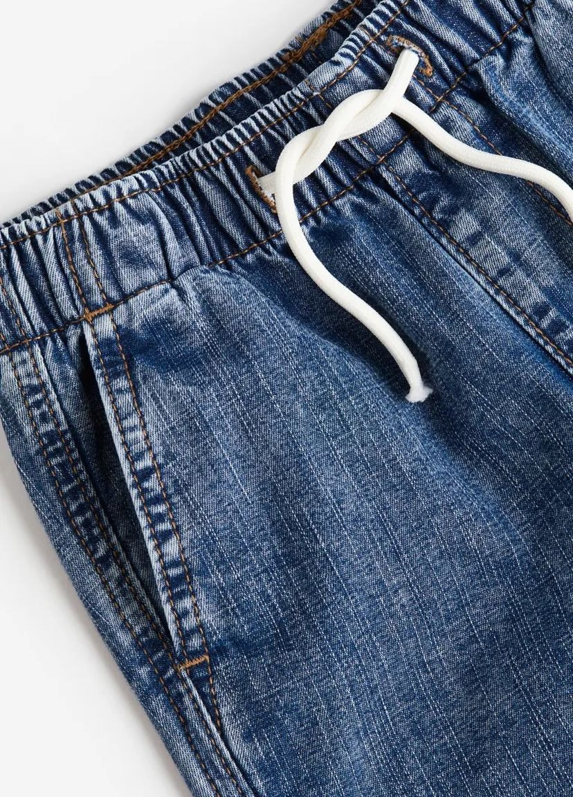 Синие повседневный демисезонные брюки джоггеры H&M