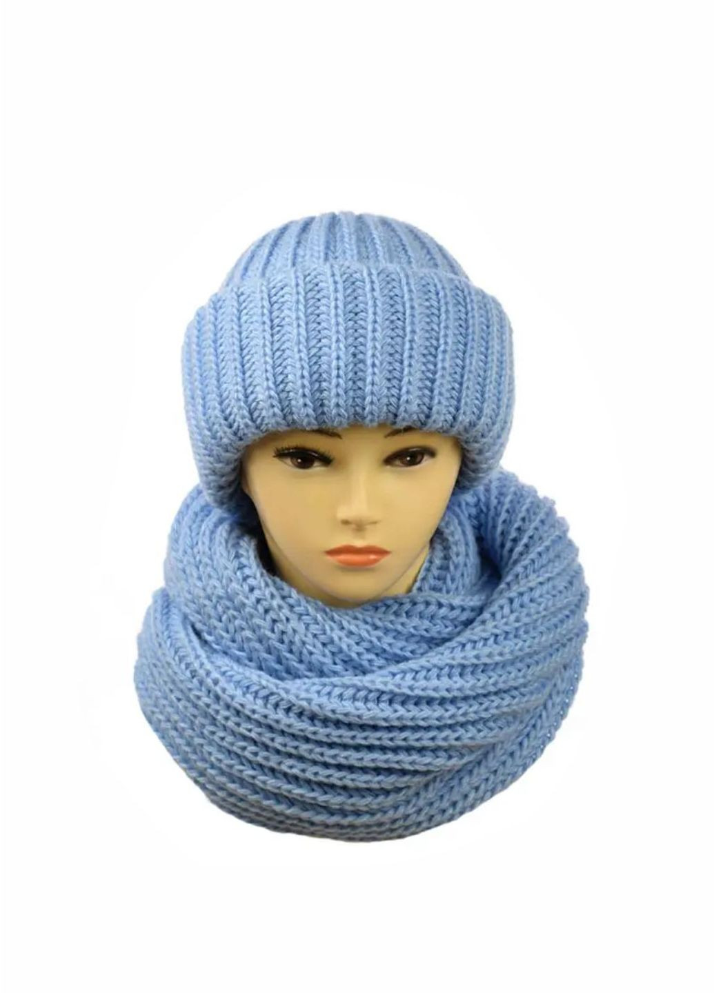 Жіночий зимовий комплект Барбара шапка + хомут No Brand набор барбара (276260540)