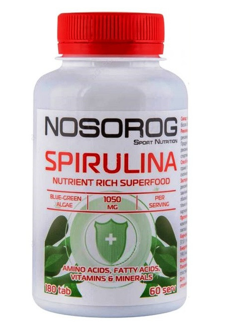 Spirulina 180 Tabs Nosorog Nutrition (258499602)