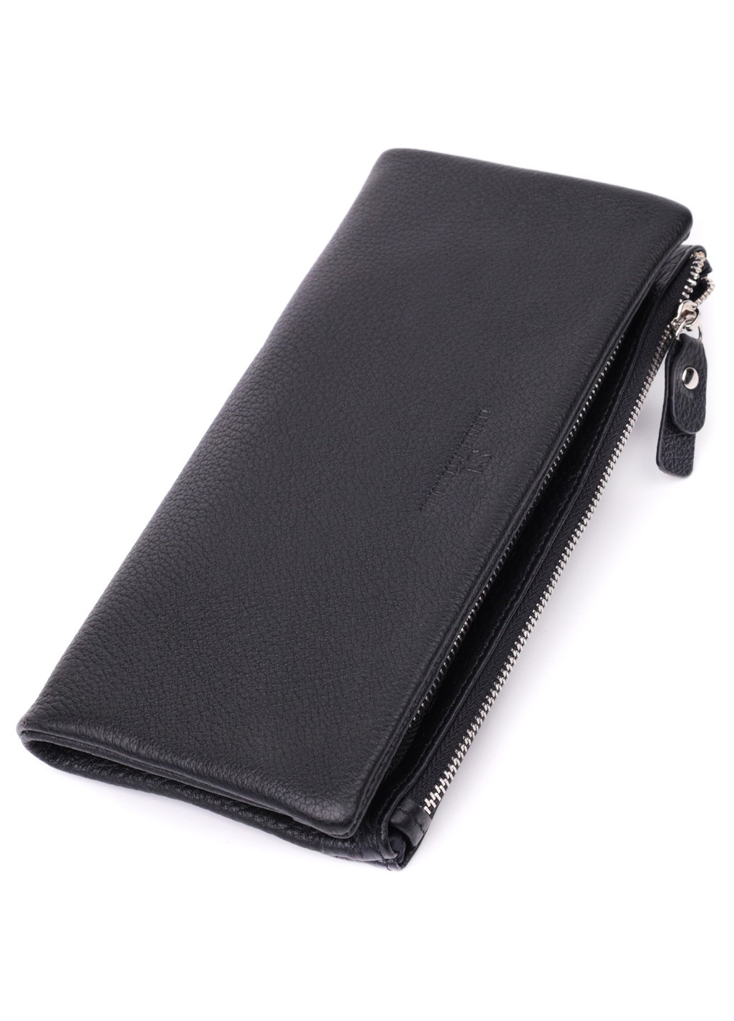 Женский кошелек-клатч с двумя молниями из натуральной кожи 22527 Черный st leather (277980475)
