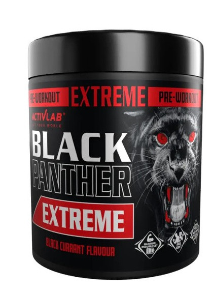 Предтренировочный комплекс Black Panther Extreme 300 g (Blackcurrant) ActivLab (258482498)