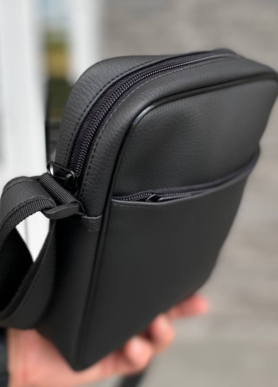 Мужская черная матовая сумка через плечо барсетка месенджер Triumph No Brand (260339556)