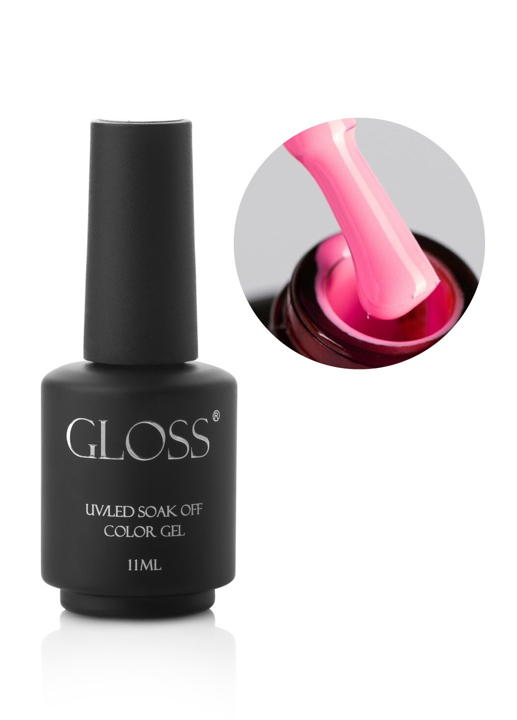 Гель-лак GLOSS 535 (насичений рожевий), 11 мл Gloss Company веселка (270013728)