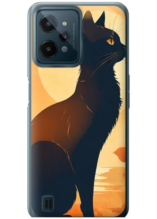 Силіконовий чохол 'Чорна кішка v2' для Endorphone Realme C31 (276058423)