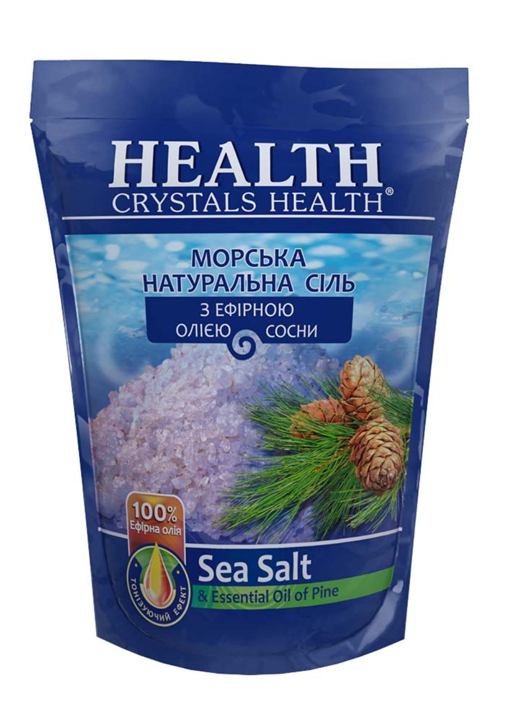 Соль морская натуральная для ванны "Сосна" 500 г Crystals Health (259300924)