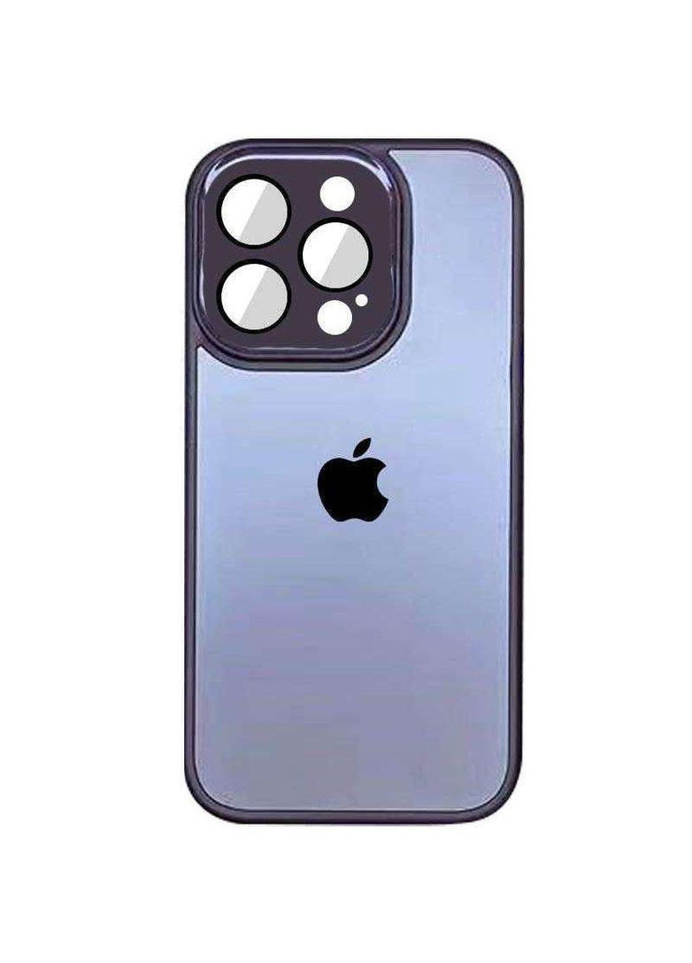 Силиконовый сапфировый чехол со стеклянной поверхностью на Apple iPhone 12 Pro (6.1") Epik (260875606)